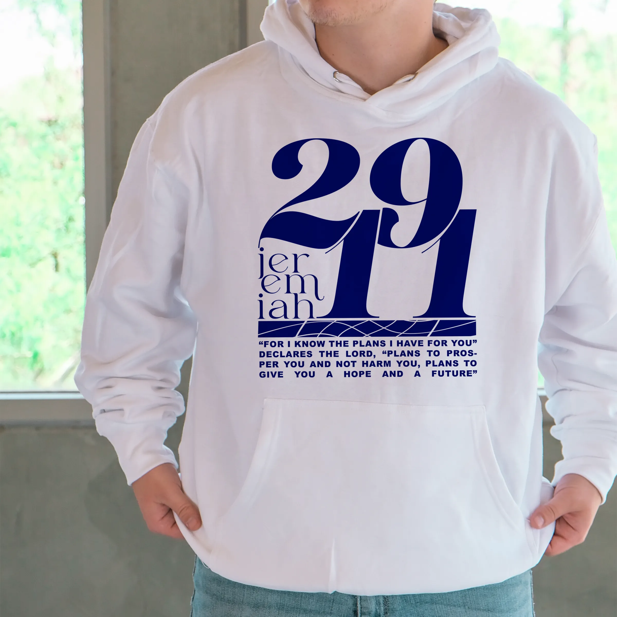 29:11 Pullover Hoodie - White