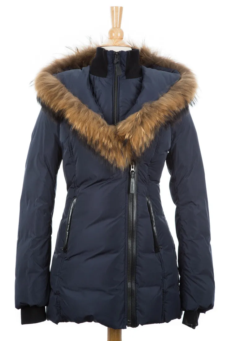 Adali Puffer Coat With Fur Trim