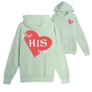 After His Heart Pullover Hoodie - Oil Green