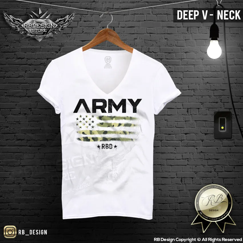 Army Camouflage Flag T-shirt Mens Fashion Muscle Fit T-shirt MD711