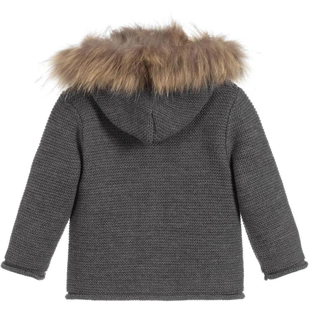 Baby Boys Grey 'Orion' Knit Coat