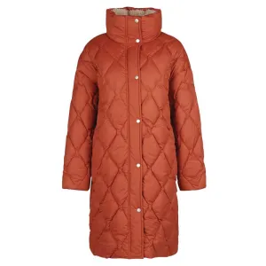 Barbour Samphire Ladies Quilted Coat - Spiced Pumpkin