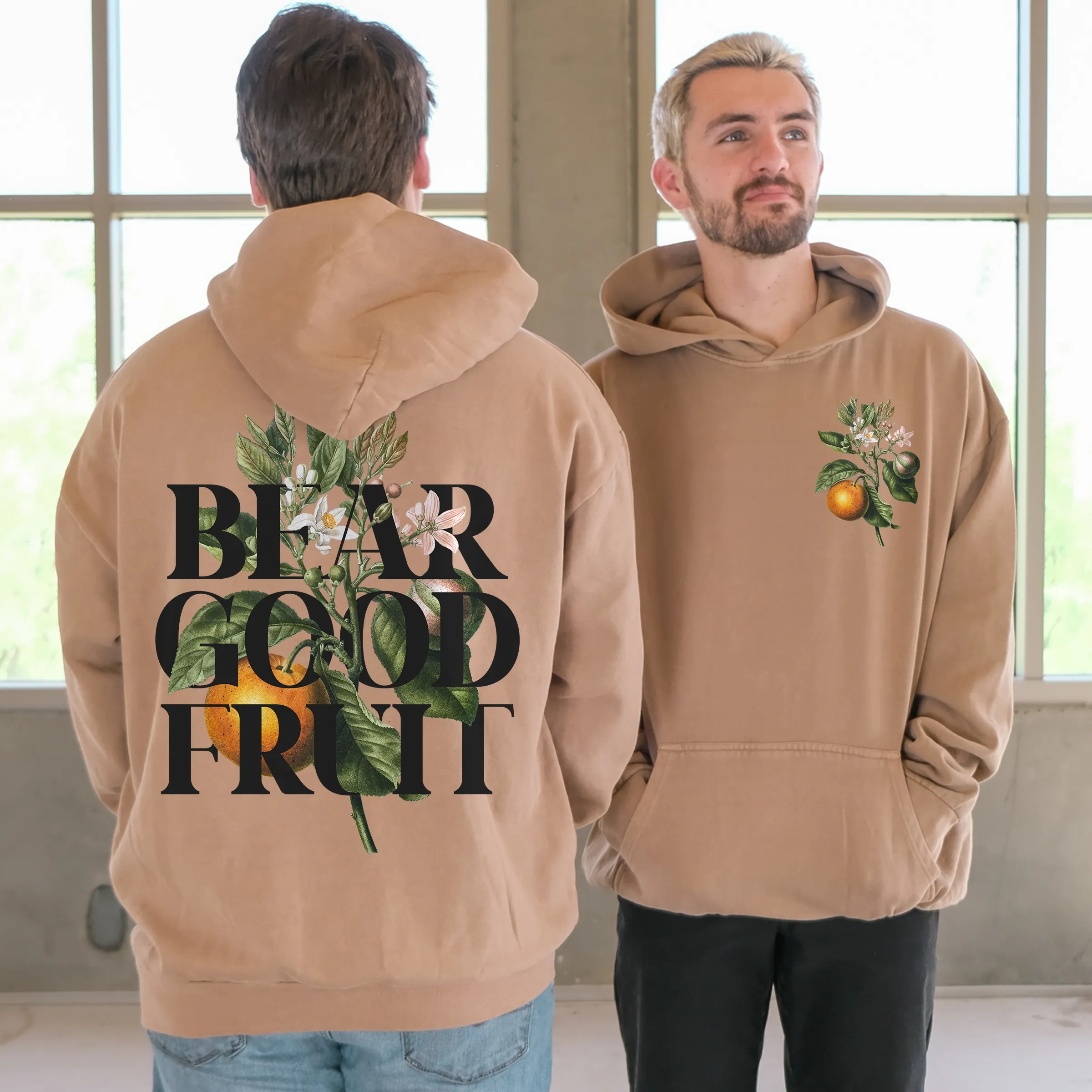 Bear Good Fruit Pullover Hoodie - Burro