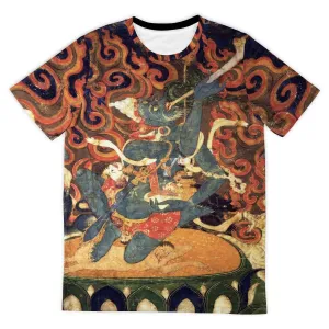 Brahmarupa Mahakala Tibetan Thangka Tantra Vajrayana Vintage T-Shirt