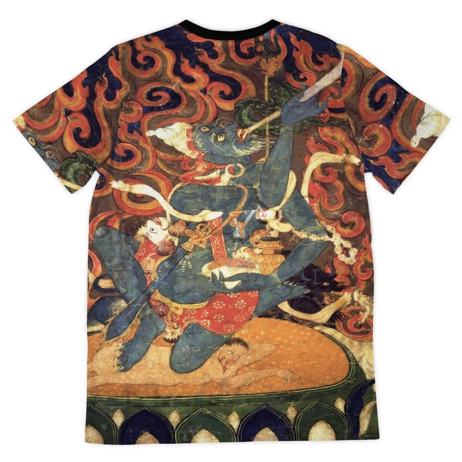 Brahmarupa Mahakala Tibetan Thangka Tantra Vajrayana Vintage T-Shirt