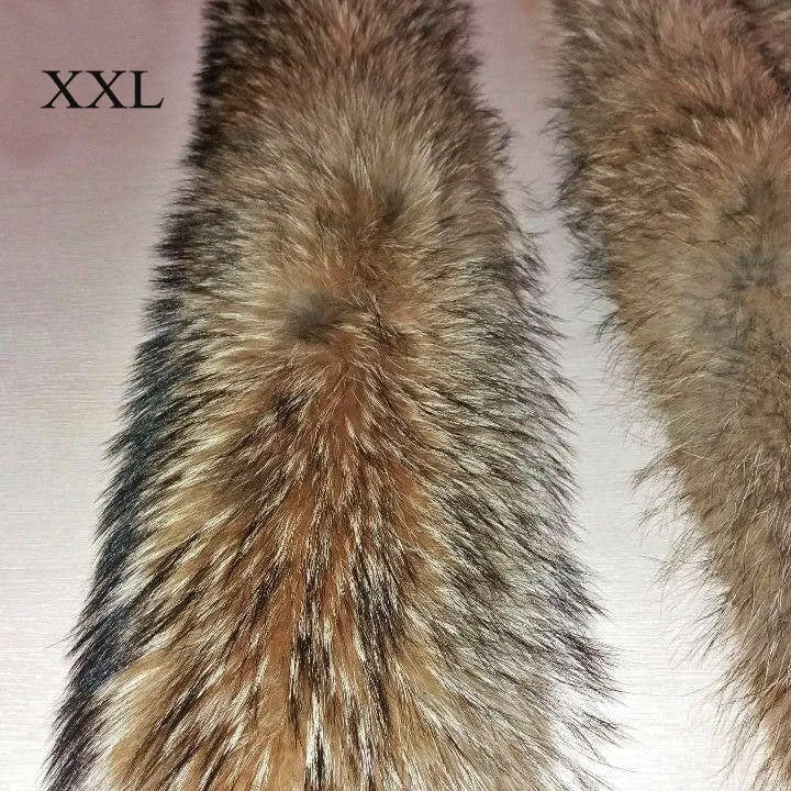 BY ORDER XXL Extra Large Finnish Raccoon Fur Collar, Fur Trim Hoodie, Raccoon Fur Collar, Fur Scarf, Fur Ruff, Raccoon Fur Hood, Raccoon Fur