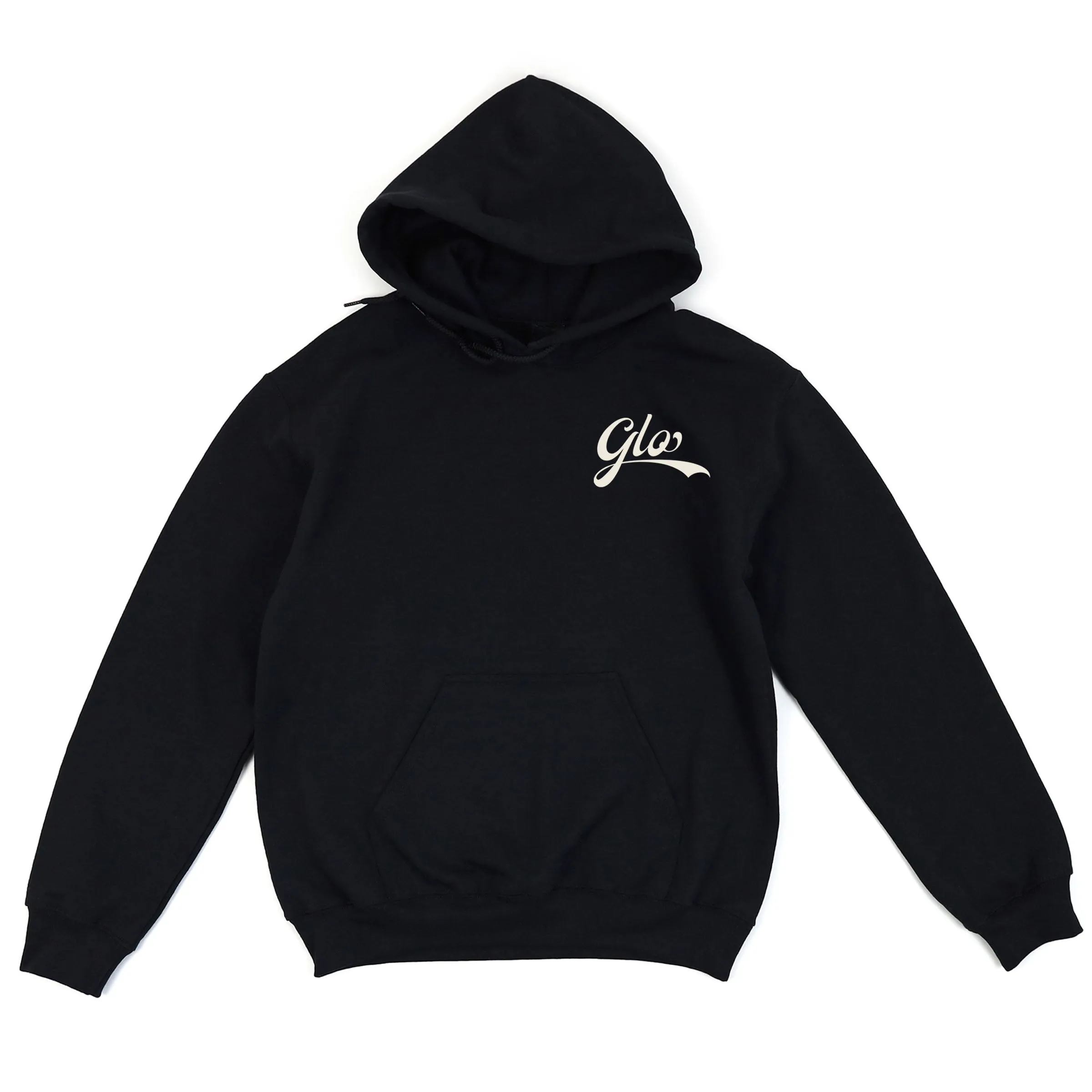 Collegiate Emblem Pullover Hoodie - Black