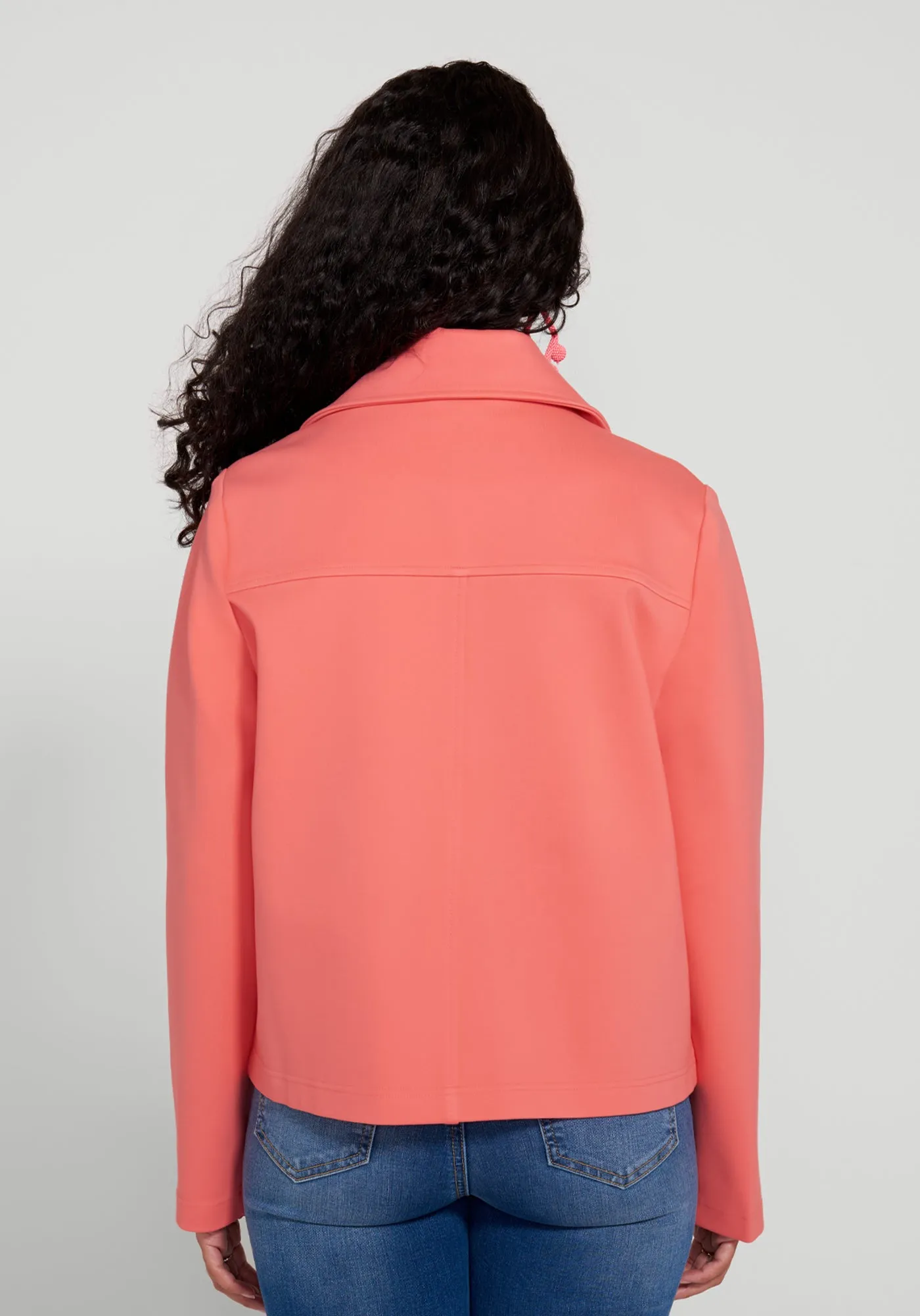 Cropped Peacoat (Melon)