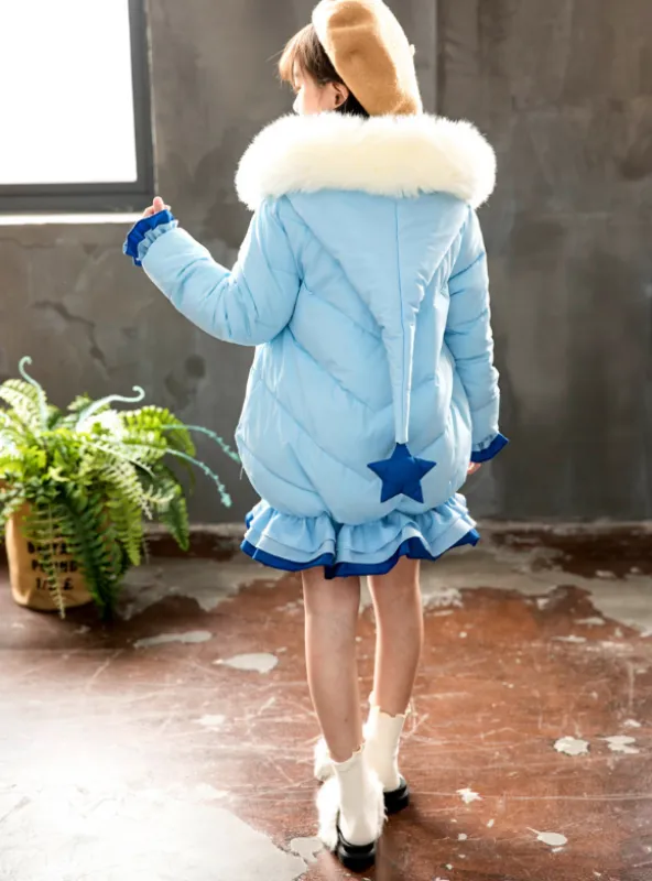 Cute Girl's Padded Cotton-Padded Down Jacket