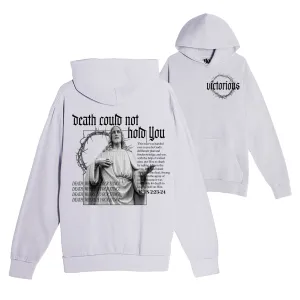 Death Could Not Hold You Pullover Hoodie - Lunar Rock