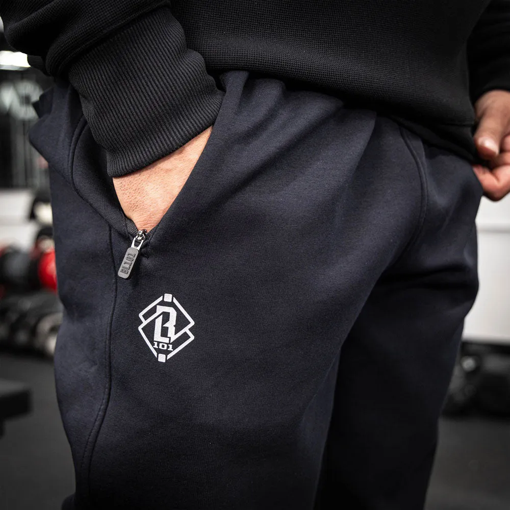 Diamond Relaxed Fit Joggers - Black/White