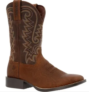 Durango Men's Brown Leather Pull-On Slip Resistant Western Boot DDB0379