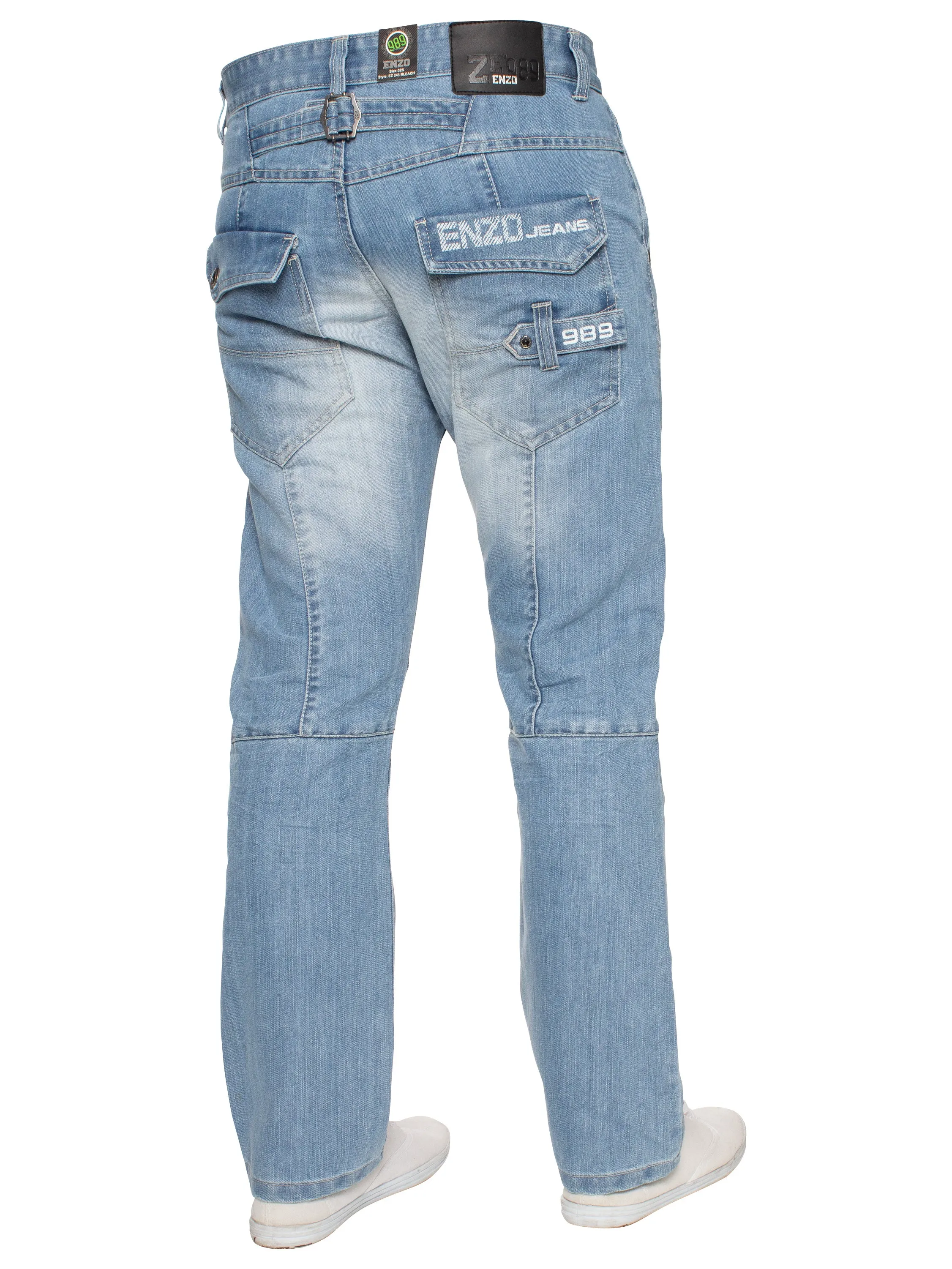 Enzo | Mens Miguel Straight Leg Denim Jeans