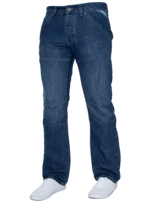 Enzo | Mens Miguel Straight Leg Denim Jeans