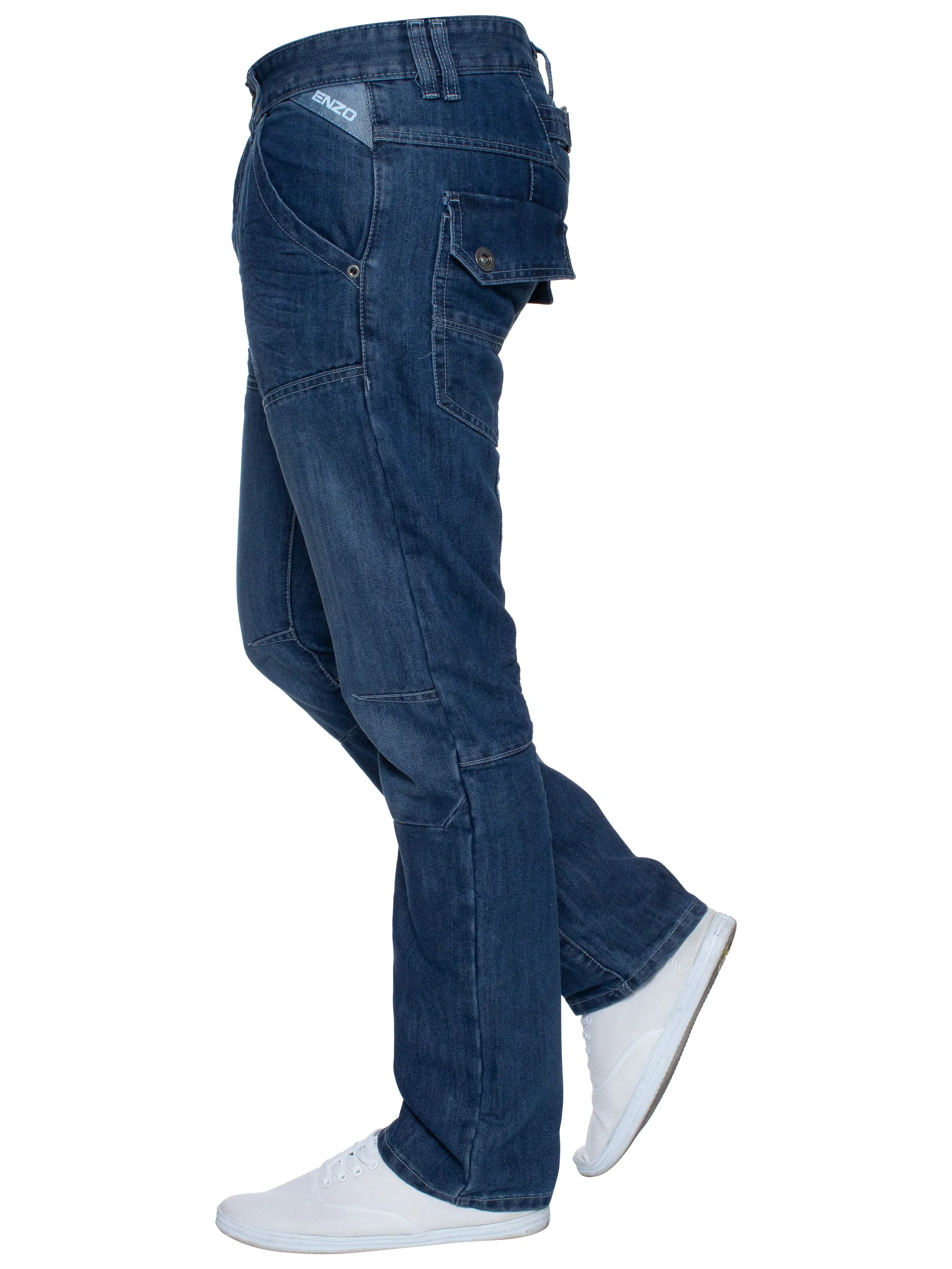 Enzo | Mens Miguel Straight Leg Denim Jeans