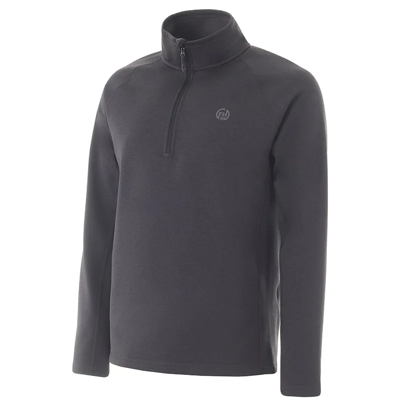 FHM Kivu Black Fleece Jacket Half Zip