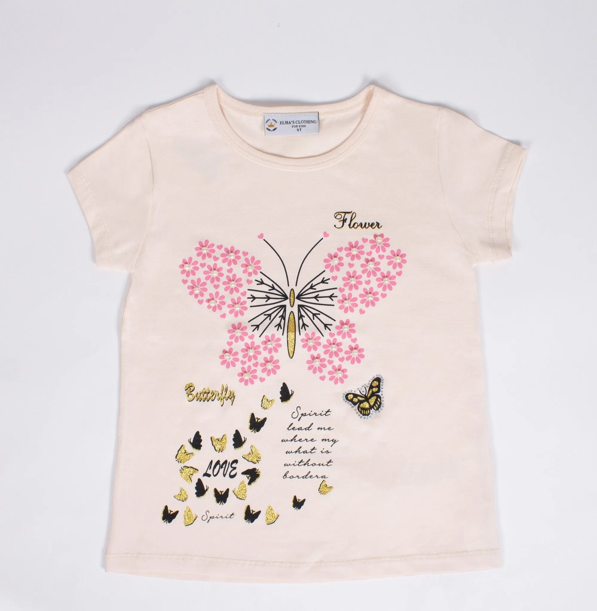 Girls' Butterfly T-shirt