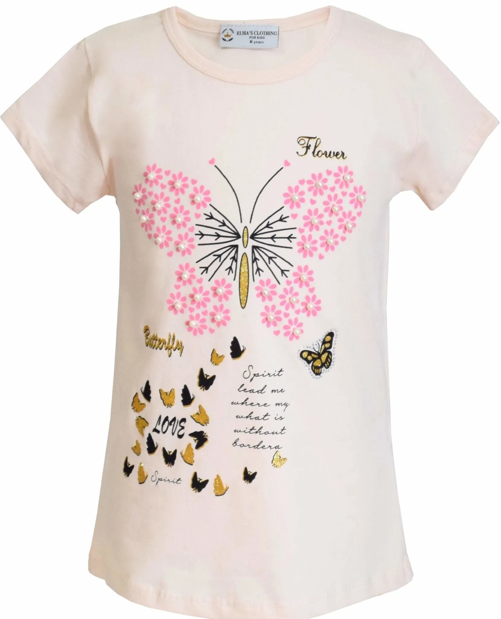 Girls' Butterfly T-shirt