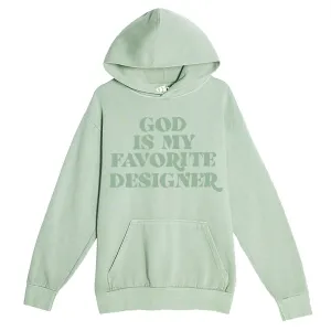 God Is My Favorite Designer Pullover Hoodie - Oil Green