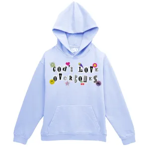 God's Love Overcomes Pullover Hoodie - Grape Ice