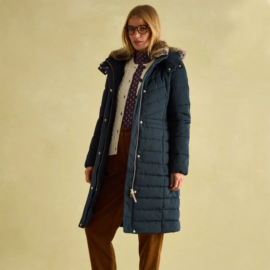 Joules Ladies Cherington Long Padded Coat