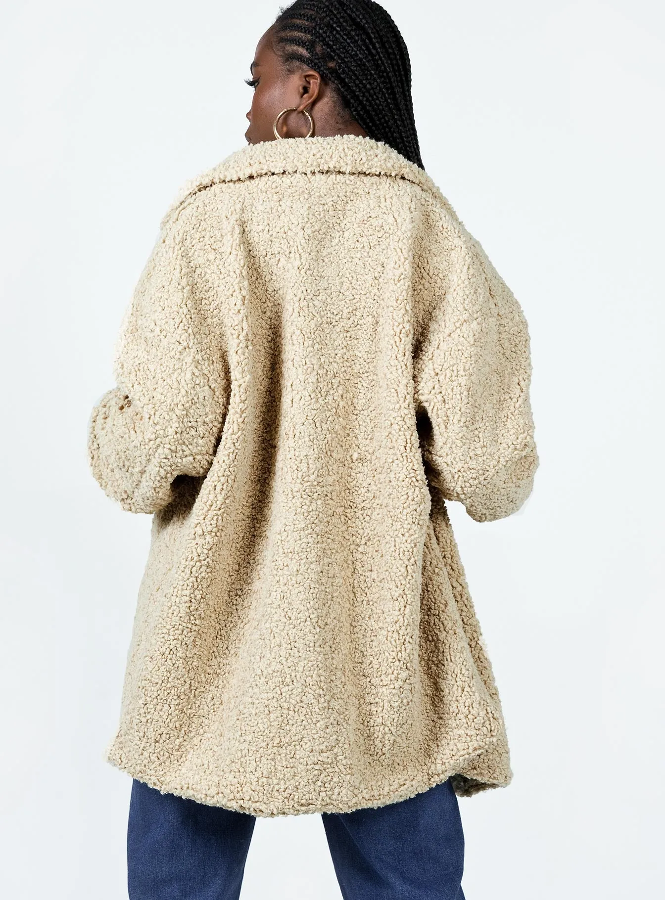 Karolina Teddy Coat Beige