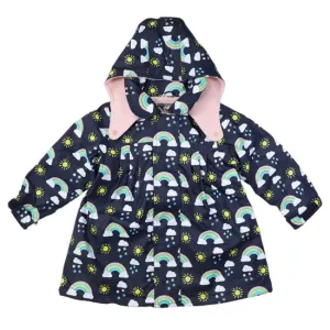 Korango Raincoat Sunshine & Rainbows Peacoat