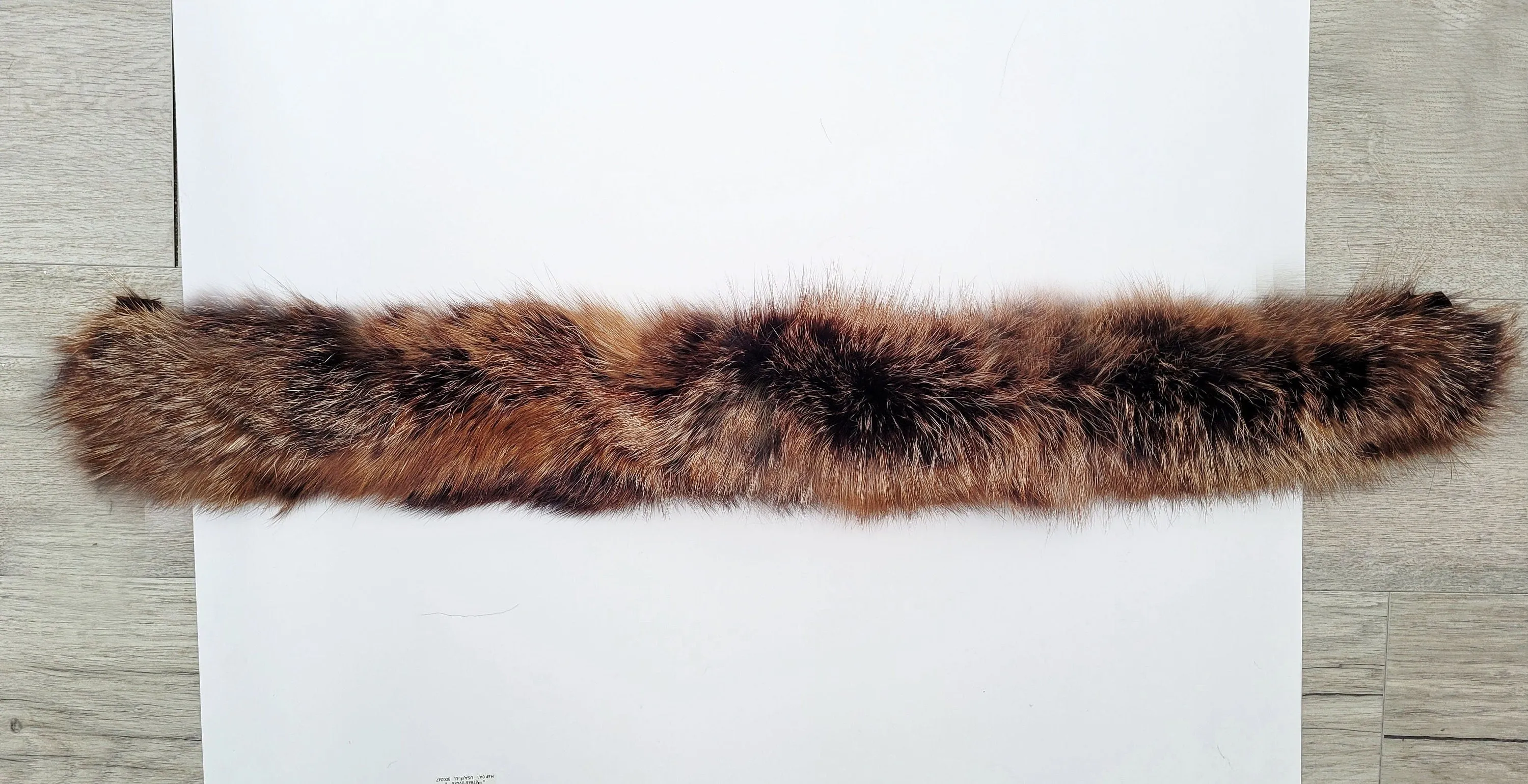 Large Ginger Fox Fur Trim, Collar for Hood (PIECES), 80 cm