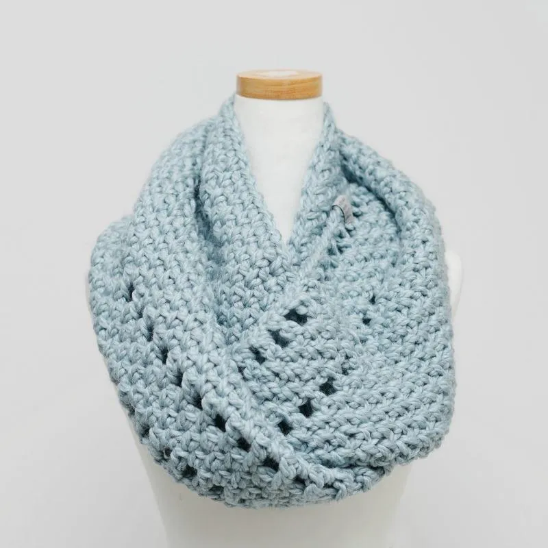 LUXE Basketweave Cowl - Wool   Acrylic Blend