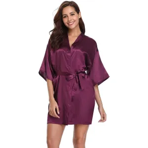 Luxury Comfortable Silk Robe For Women 100% Mulberry Silk Nightwear Bathrobe