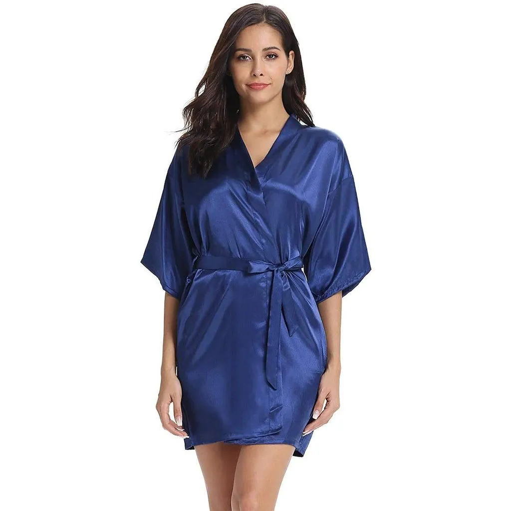 Luxury Comfortable Silk Robe For Women 100% Mulberry Silk Nightwear Bathrobe