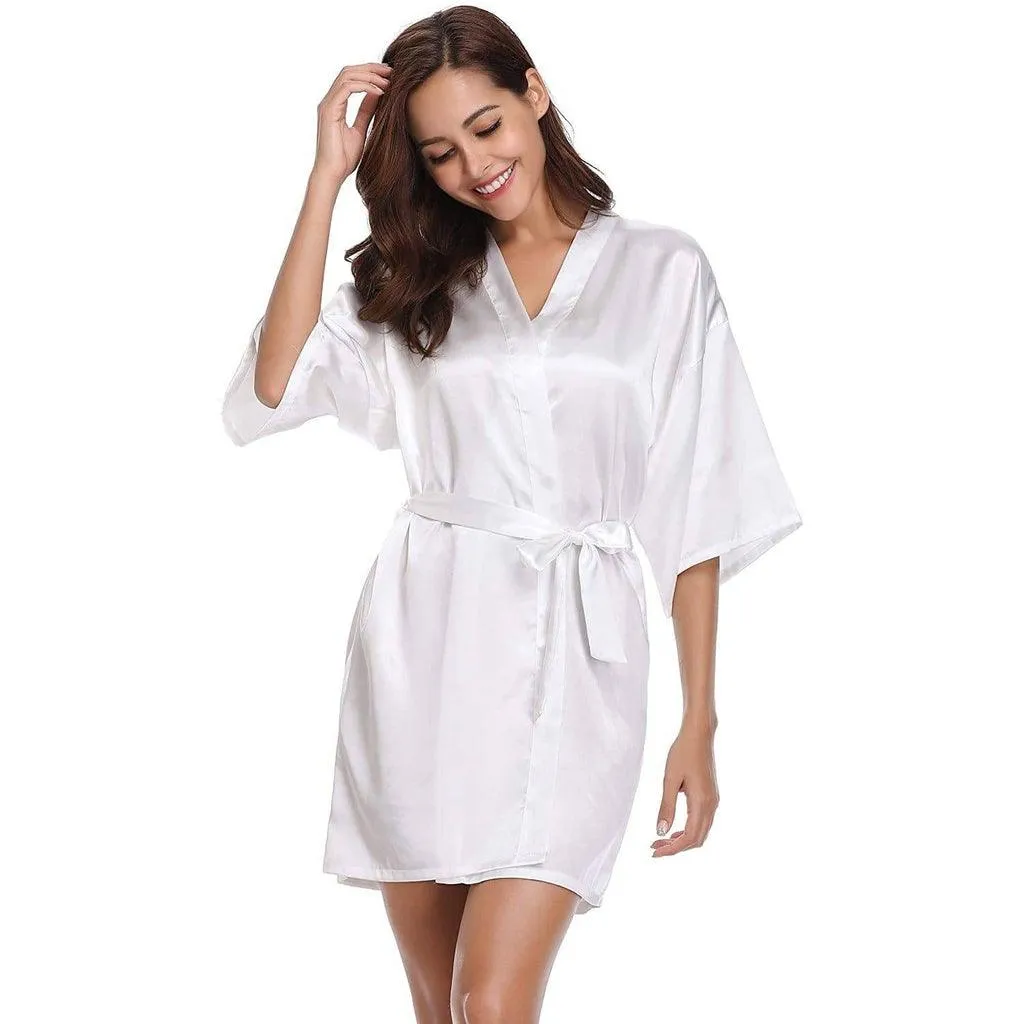 Luxury Comfortable Silk Robe For Women 100% Mulberry Silk Nightwear Bathrobe