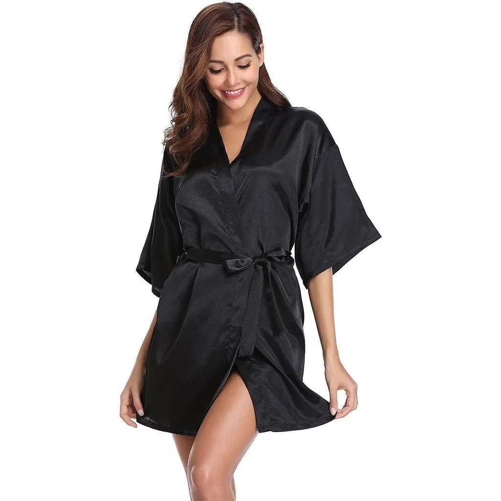 Luxury Comfortable Silk Robe For Women 100% Mulberry Silk Nightwear Bathrobe