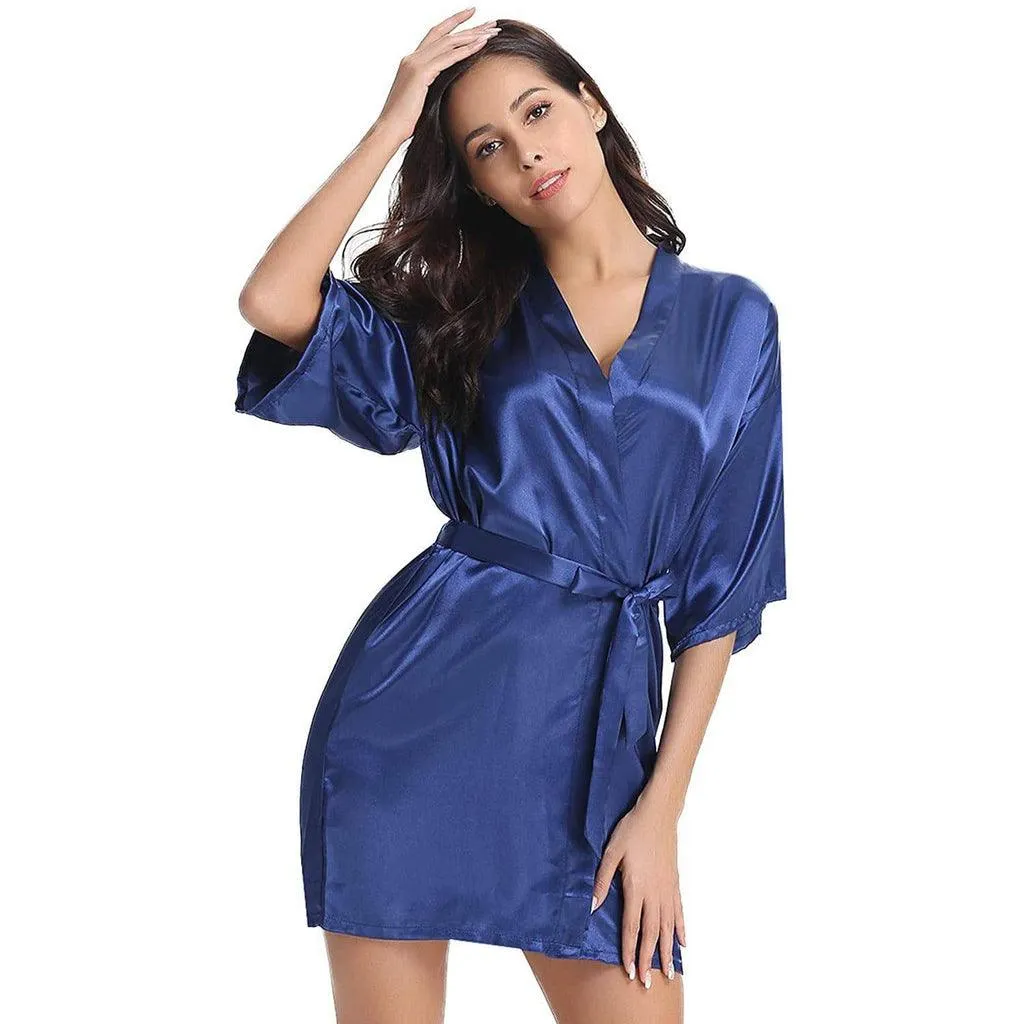 Luxury Comfortable Silk Robe For Women 100% Mulberry Silk Nightwear Bathrobe