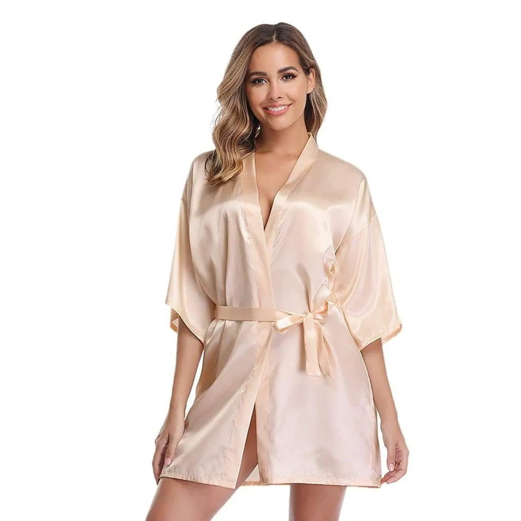 Luxury Comfortable Silk Robe For Women 100% Mulberry Silk Nightwear Bathrobe