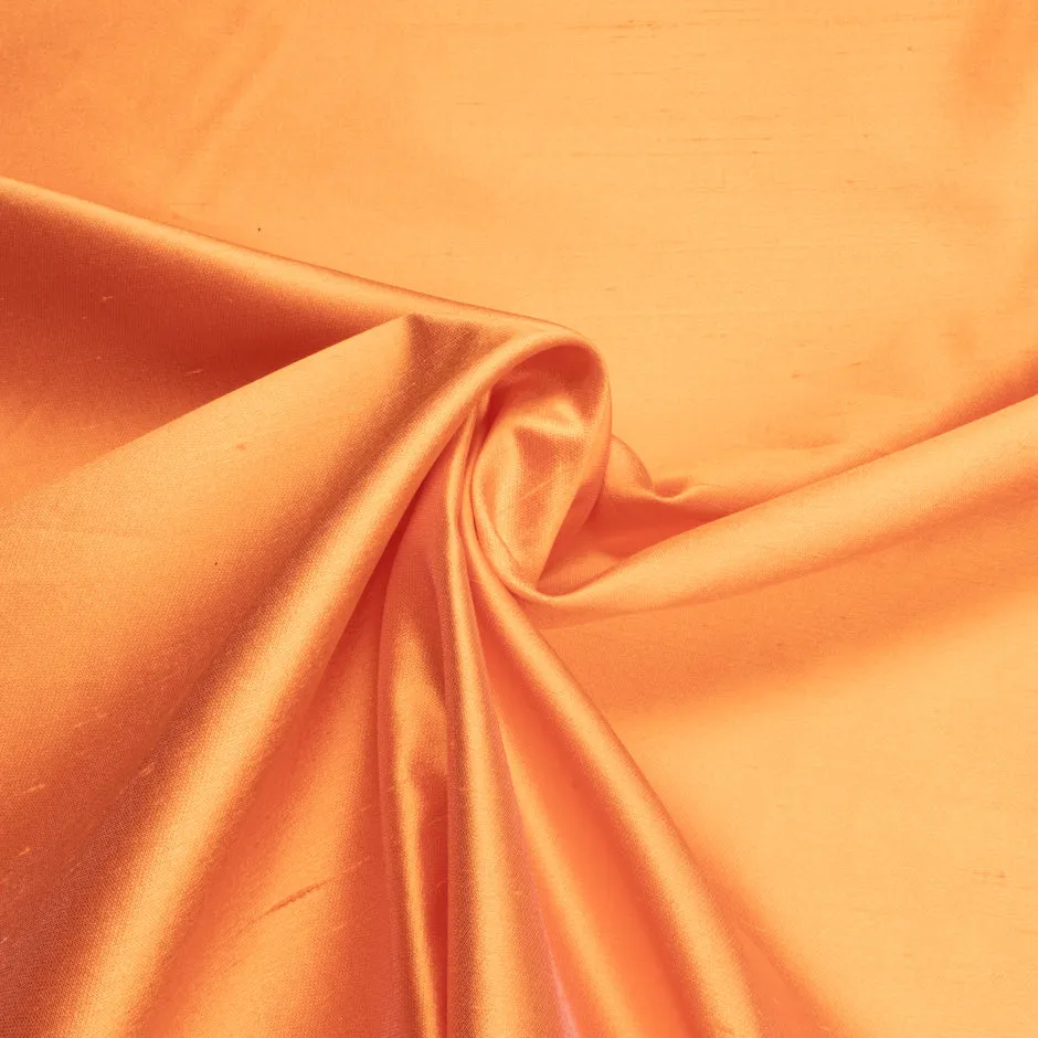 Mango Orange Pure Silk Shantung