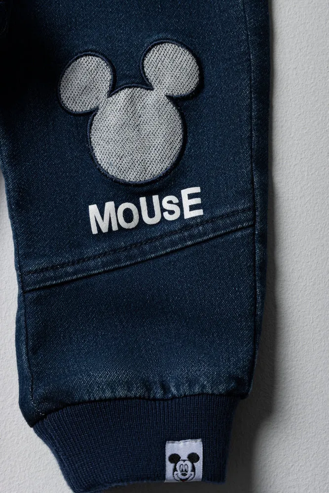 Mickey Mouse Denim Jeans Dark Blue