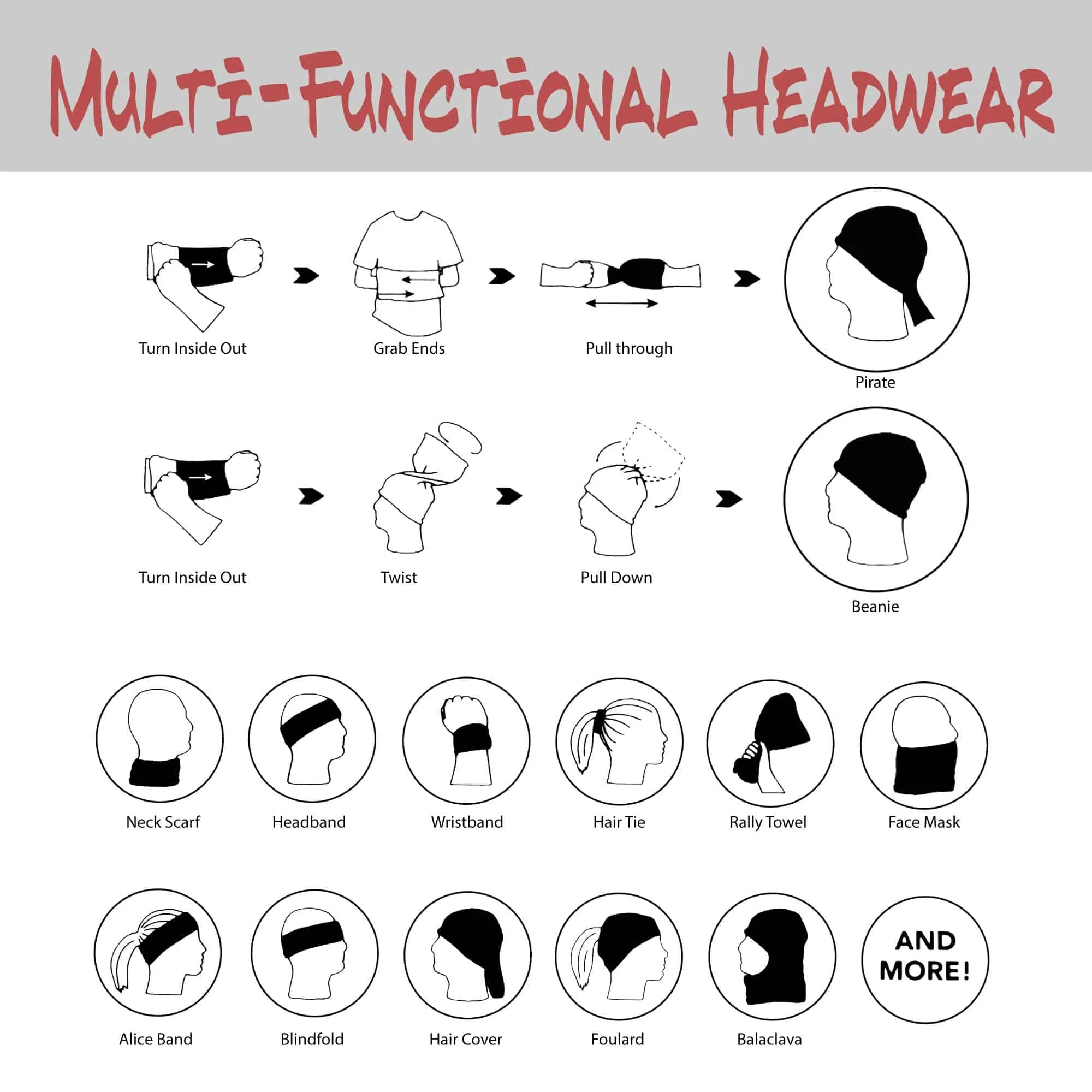 Multi-Functional Neck Gaiters