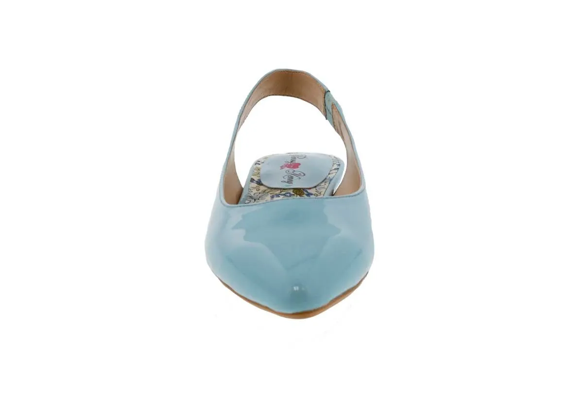 Penny Loves Kenny Apple Women Backstrap Shoe In Blue Patent