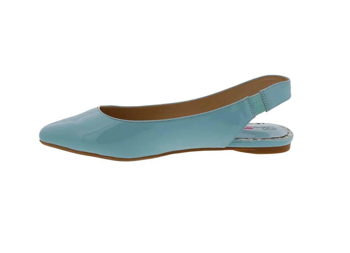 Penny Loves Kenny Apple Women Backstrap Shoe In Blue Patent