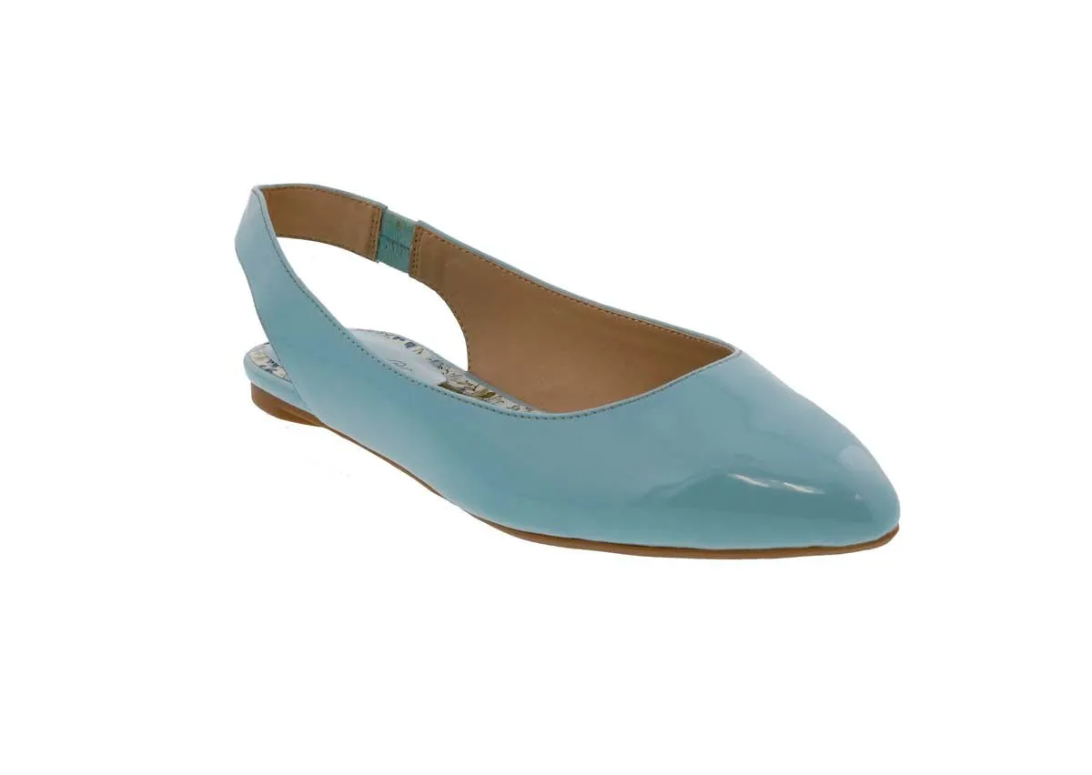 Penny Loves Kenny Apple Women Backstrap Shoe In Blue Patent