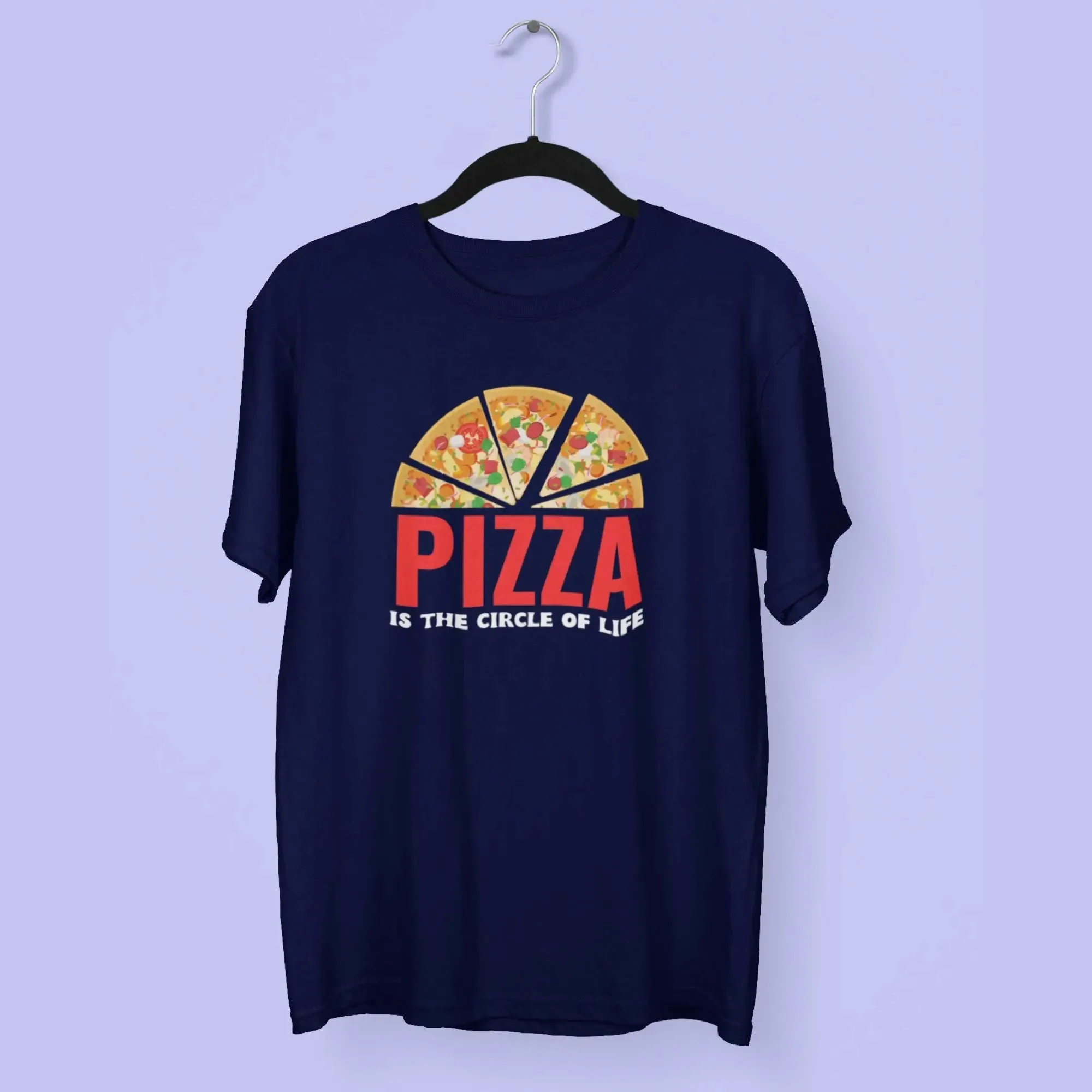 Pizza Round Neck Half Sleeve Classic T-Shirt