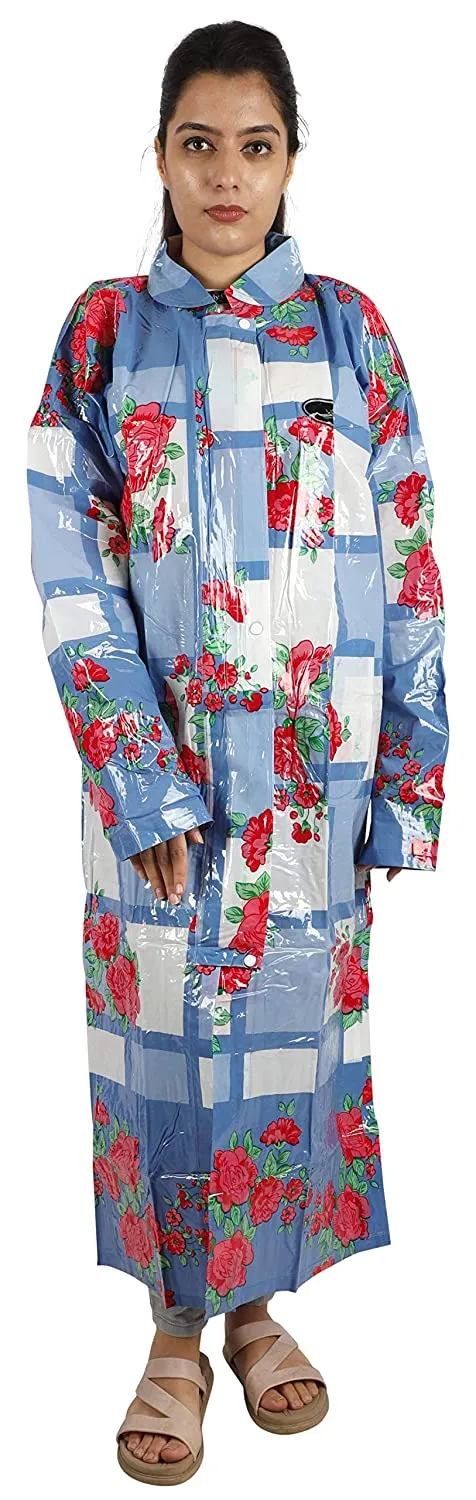 Romano nx Waterproof Lovely Printed Rain Overcoat for Women