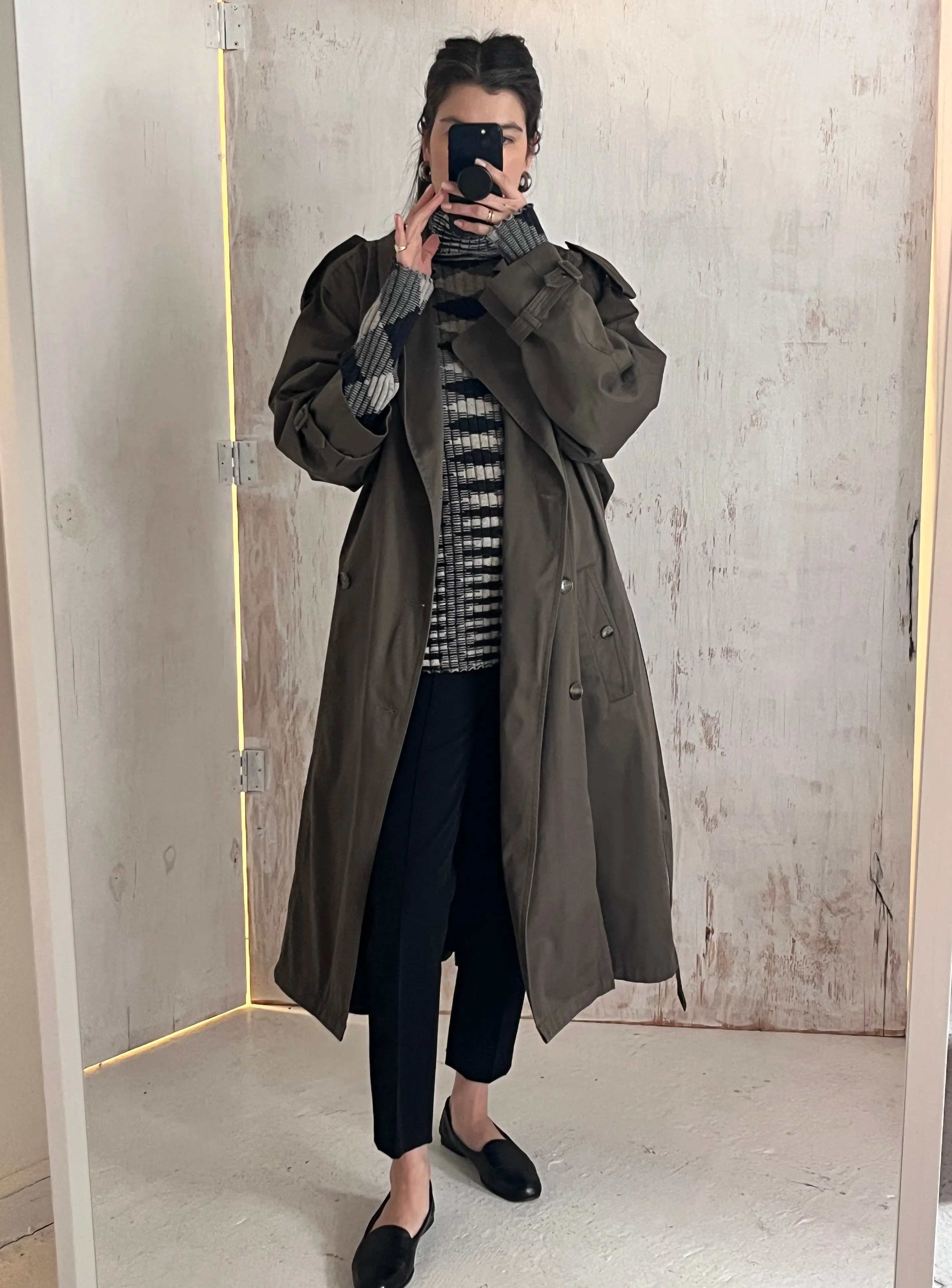 Saie Trench 8 Gray