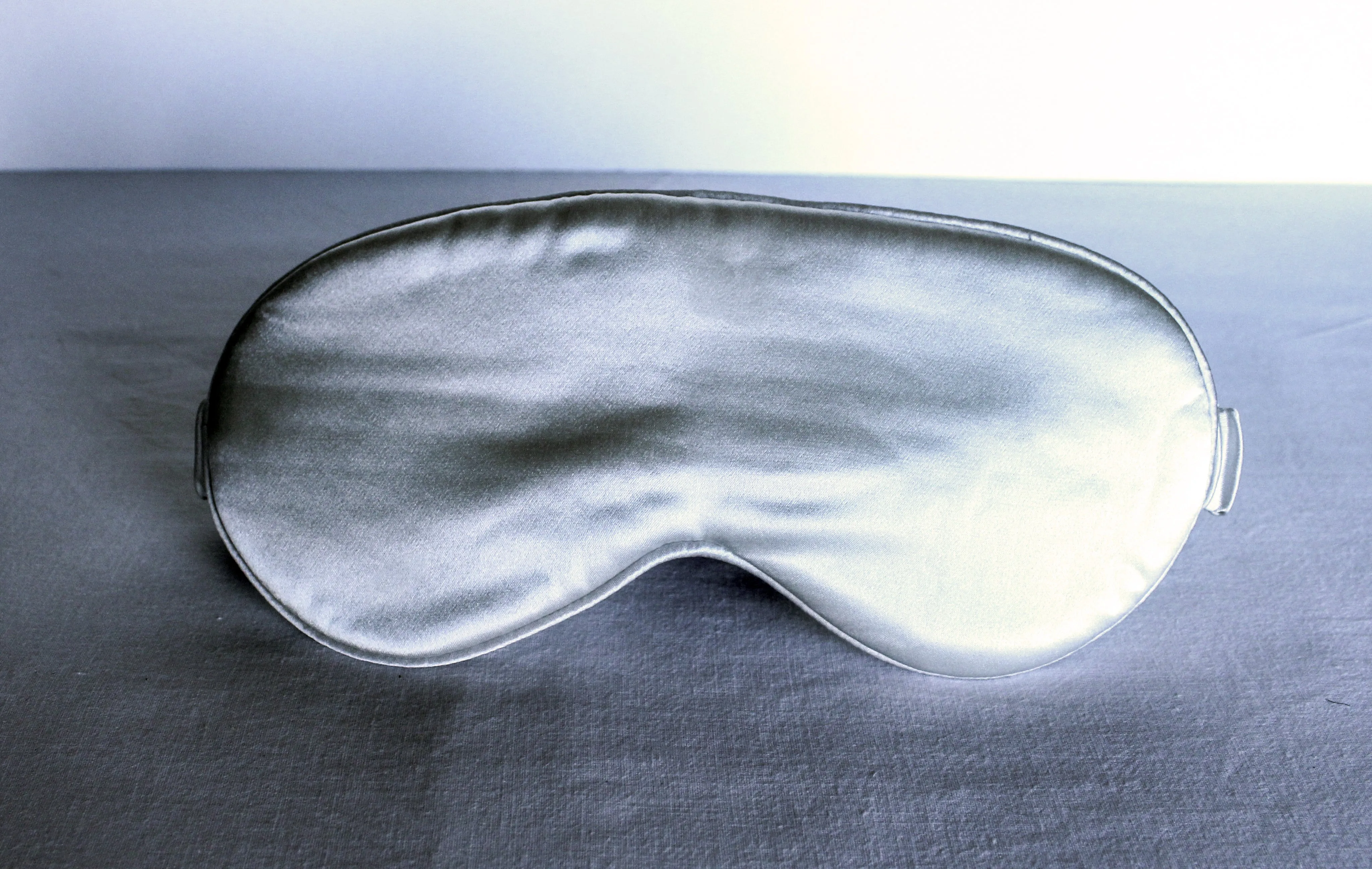 Silver White Silk Sleep Eyecover