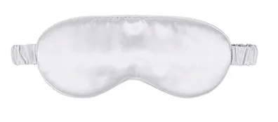 Silver White Silk Sleep Eyecover