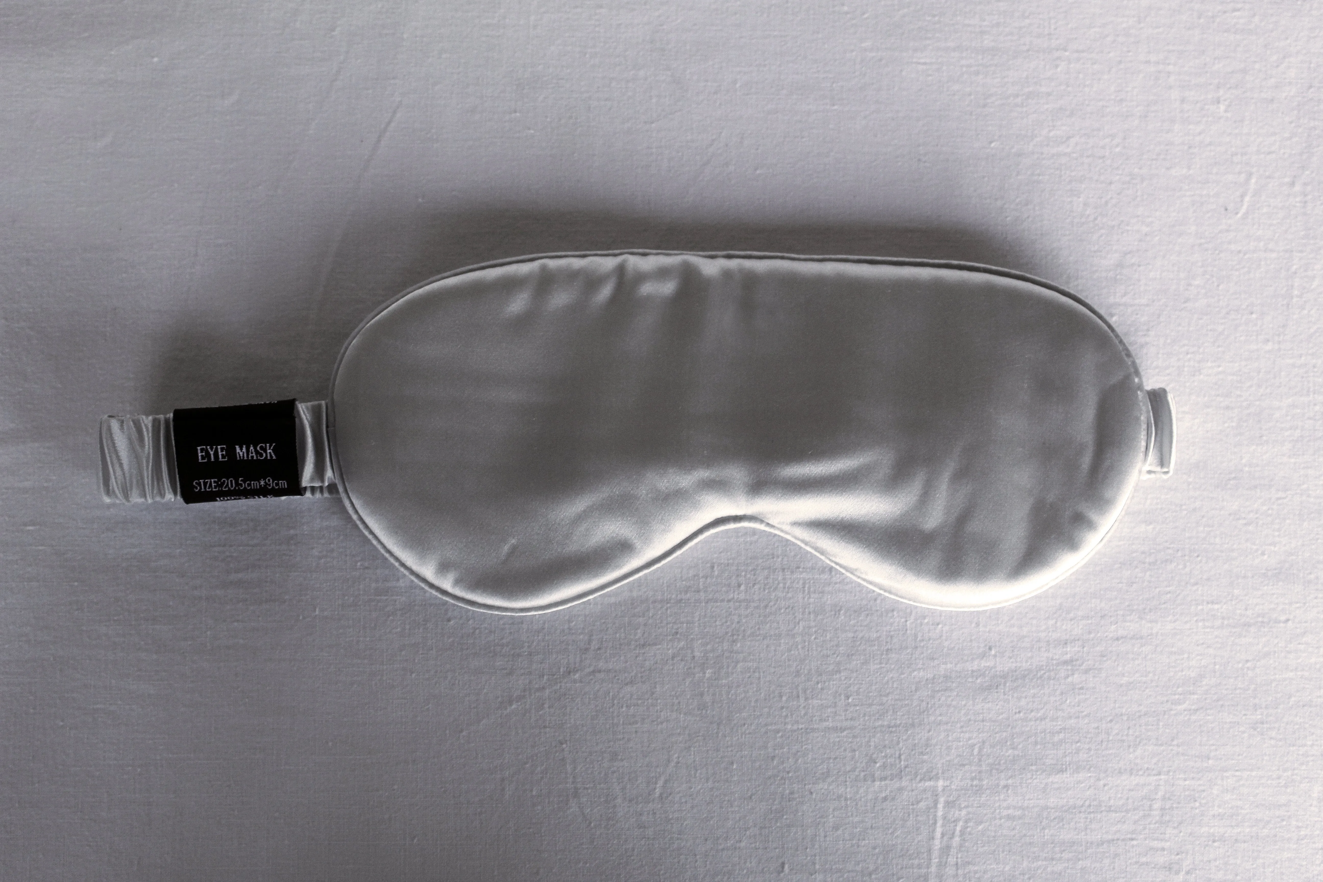 Silver White Silk Sleep Eyecover