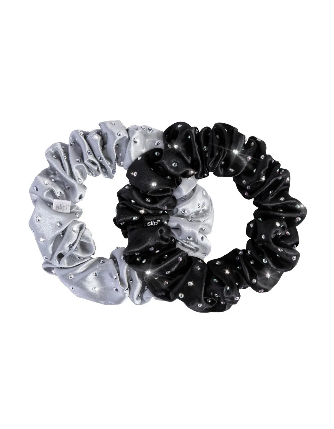 Slip Crystal Scrunchie Set - Moonlight