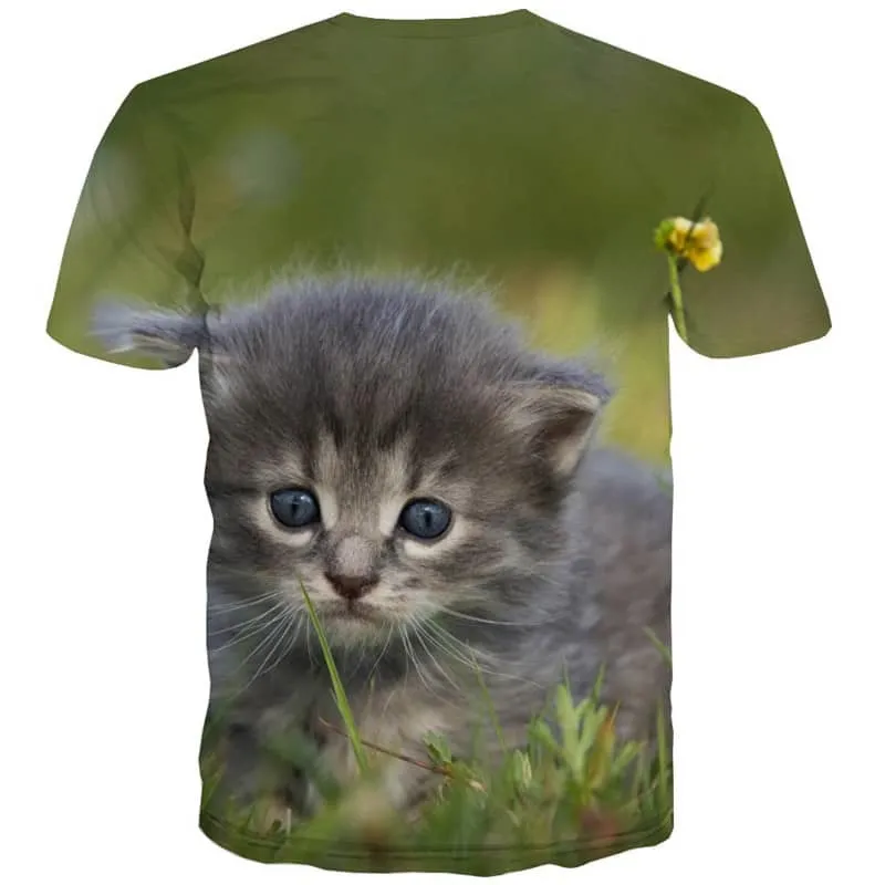 t shirt kitten clothing cat art costume men pet Cool