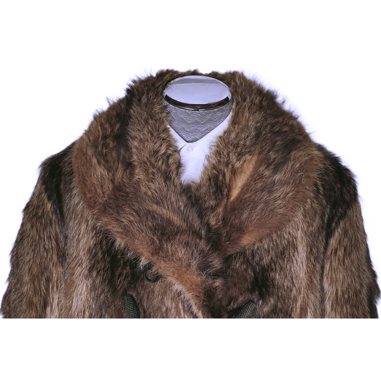 Vintage 1920s Mens Raccoon Fur Coat Ivy League Football Fan